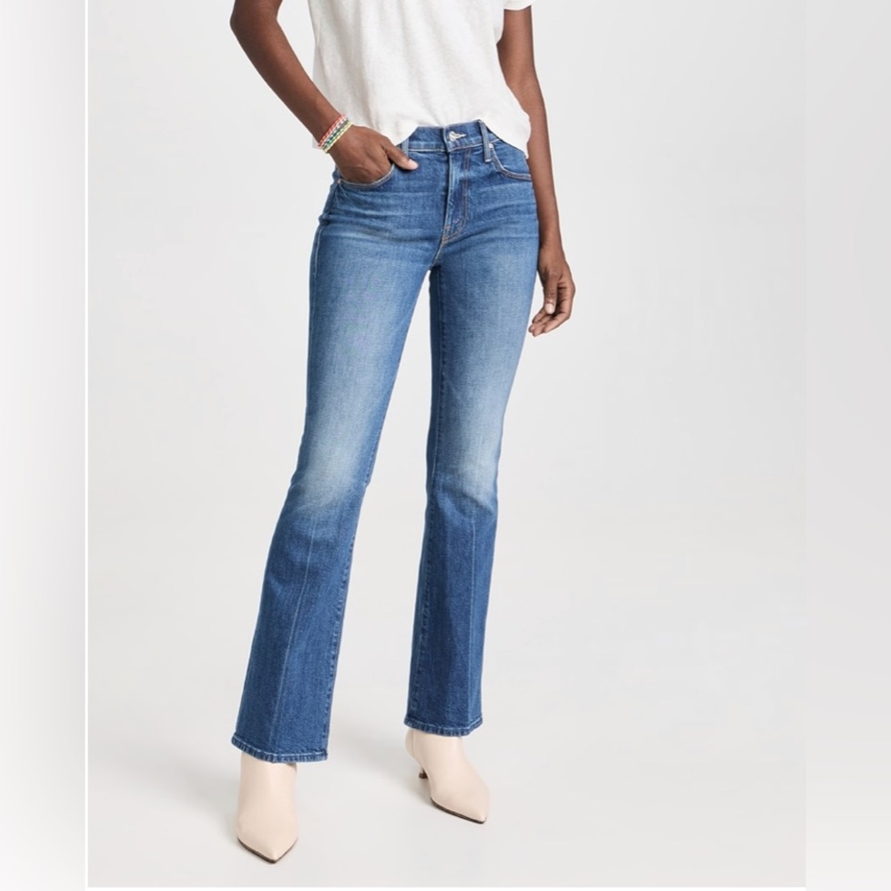 MOTHER The Weekender mid rise flare jean, NWT, SZ 28 in It’s a Small World